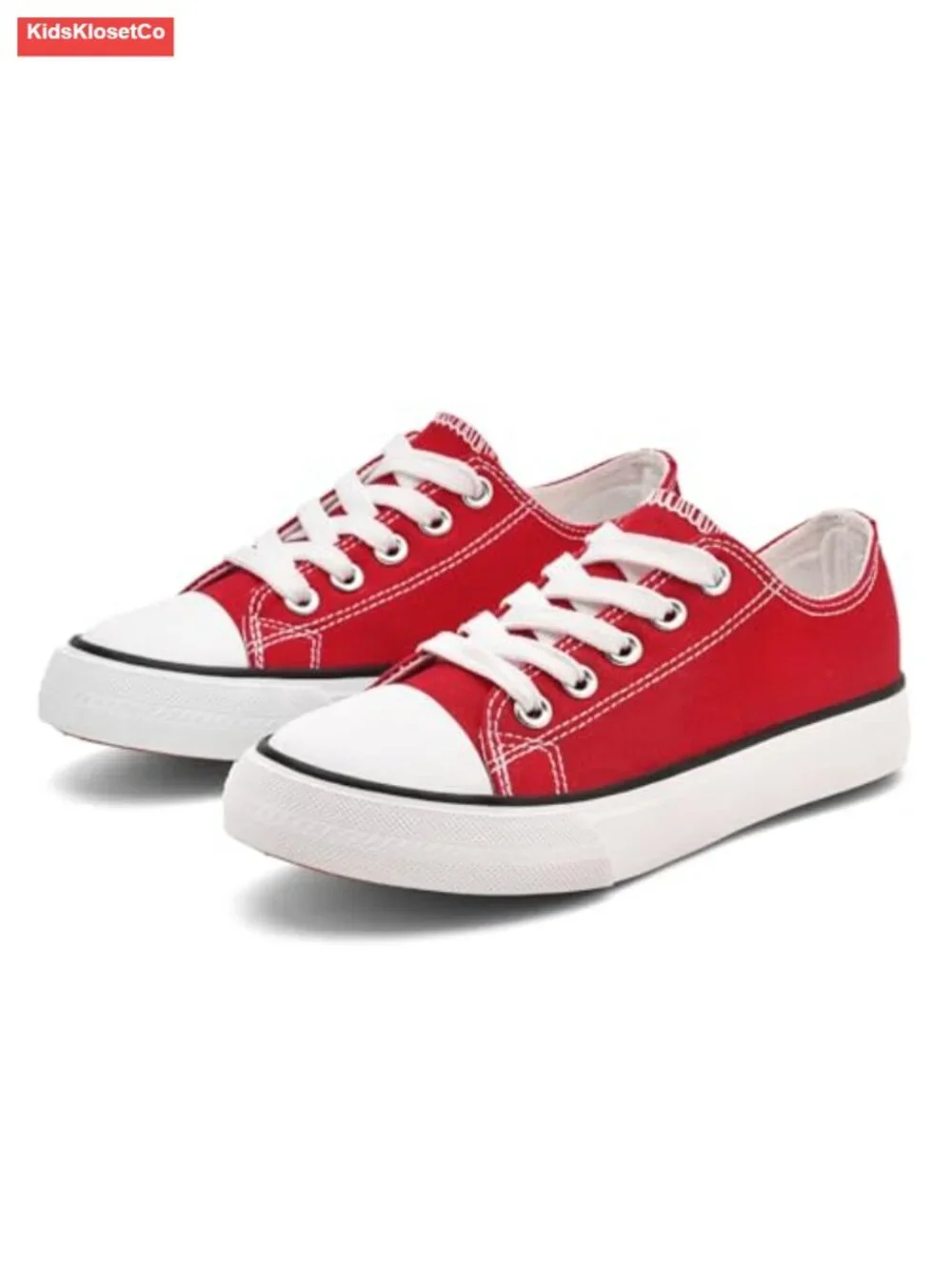 Toddler Canvas Low Top Sneakers Non-Slip Durable Kids Shoes
